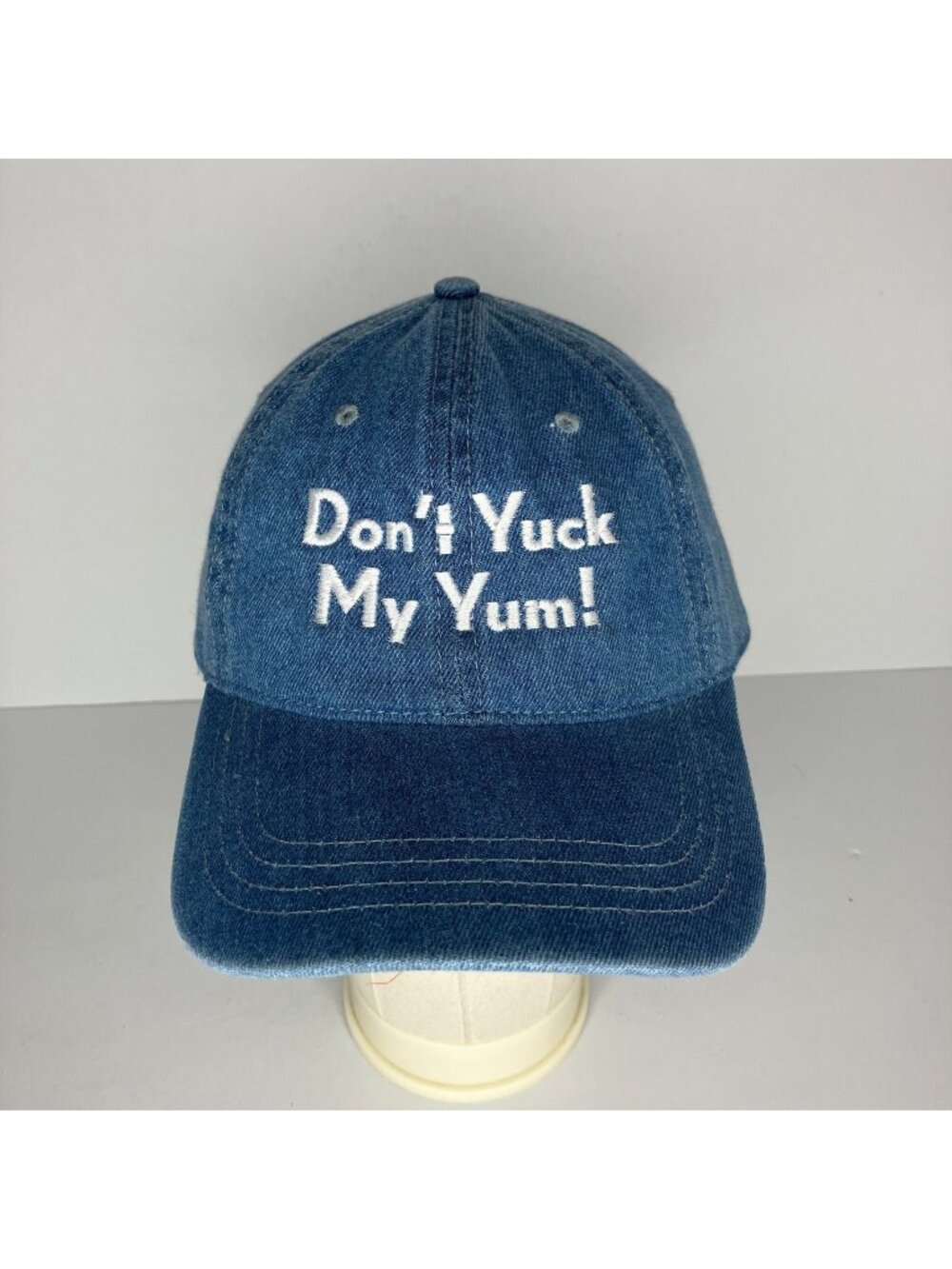 Grossy Pelosi Don't Yuck My Yum! Denim Baseball Cap Men's Hat